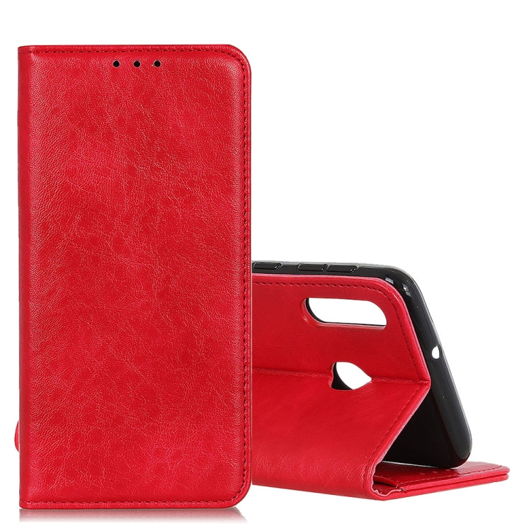 Magnetic Retro Crazy Horse Texture Horizontal Flip Leather Case compatible with Galaxy A40, with Holder & Card Slots & Photo Frame, Compatible with Galaxy A40