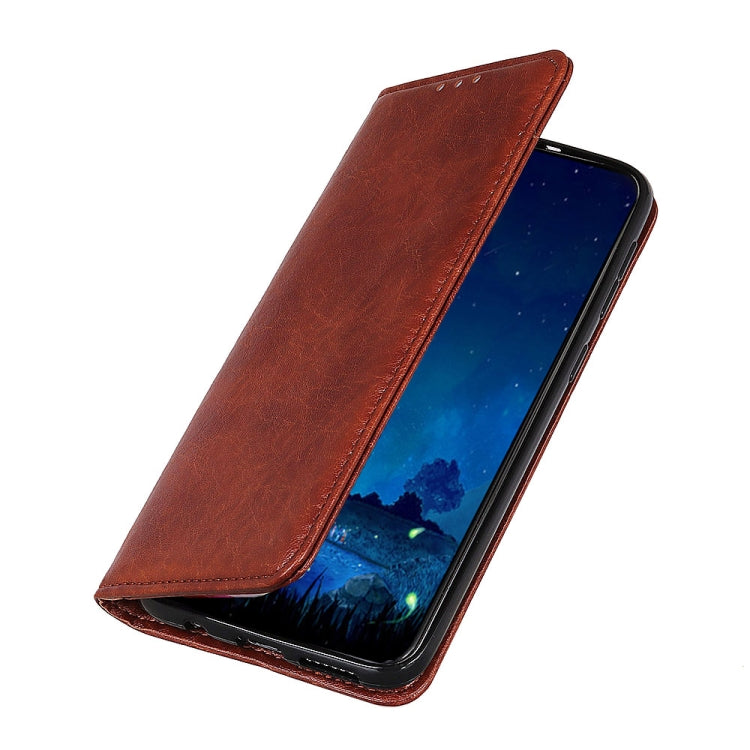 Magnetic Retro Crazy Horse Texture Horizontal Flip Leather Case compatible with Galaxy A40, with Holder & Card Slots & Photo Frame, Compatible with Galaxy A40