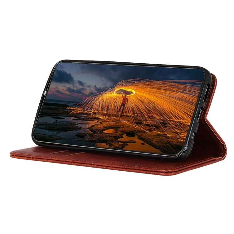Magnetic Retro Crazy Horse Texture Horizontal Flip Leather Case compatible with Galaxy A40, with Holder & Card Slots & Photo Frame, Compatible with Galaxy A40