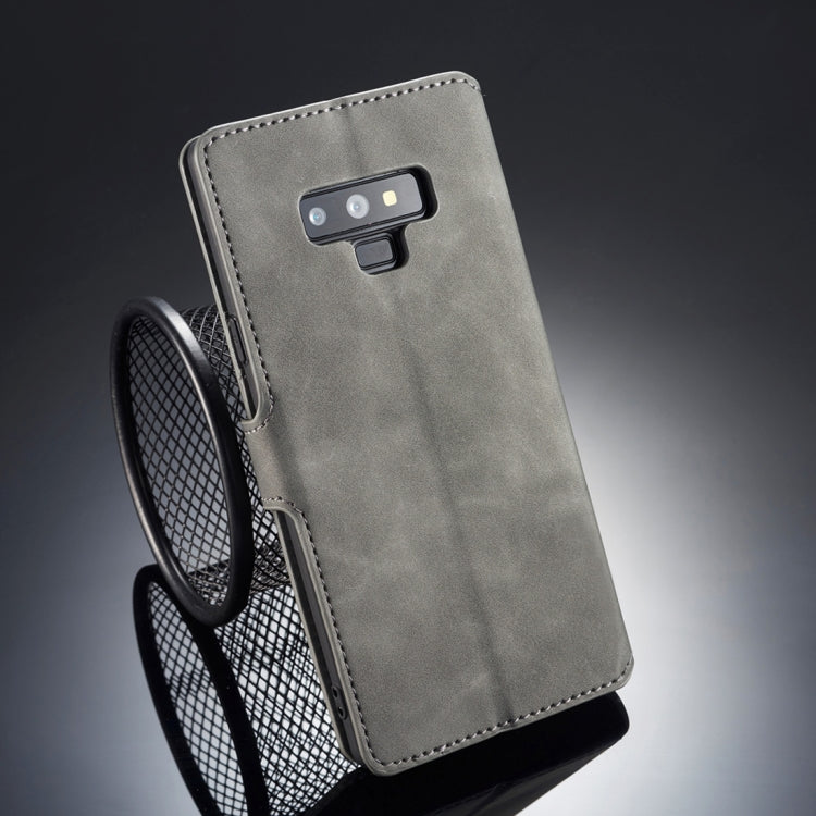 DG.MING Retro Oil Side Horizontal Flip Case compatible with Galaxy Note9, with Holder & Card Slots & Wallet, Galaxy Note9