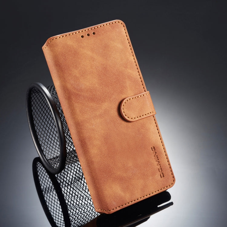 DG.MING Retro Oil Side Horizontal Flip Case compatible with Galaxy Note9, with Holder & Card Slots & Wallet, Galaxy Note9