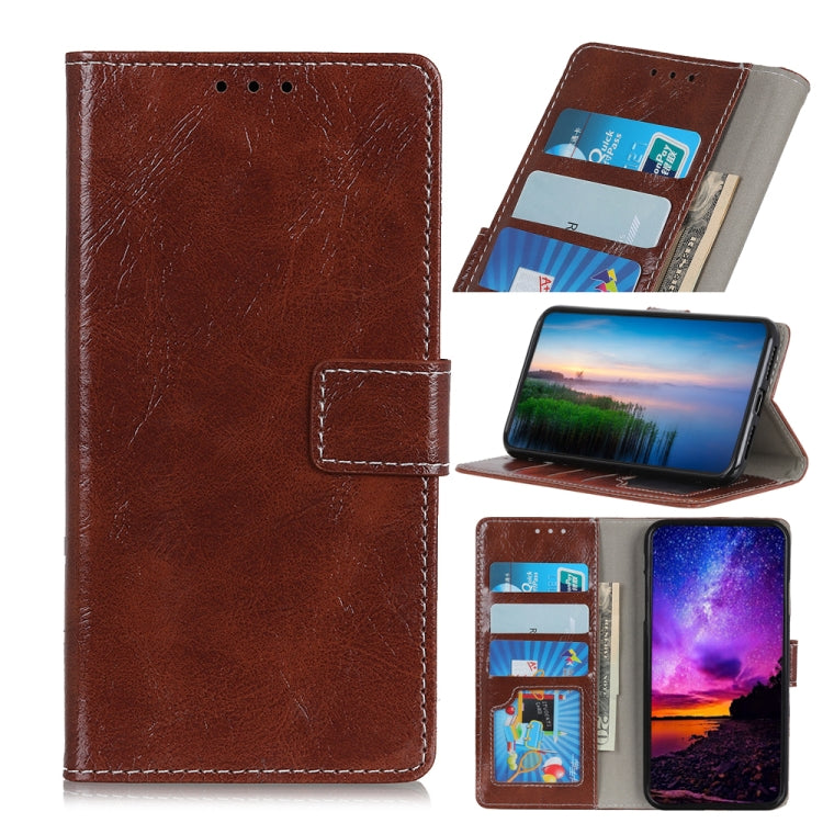 Retro Crazy Horse Texture Horizontal Flip Leather Case compatible with Galaxy A20e, with Holder & Card Slots & Wallet & Photo Frame, Compatible with Galaxy A20e