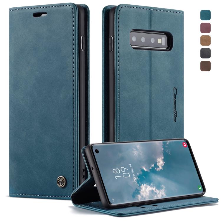 CaseMe-013 Multifunctional Retro Frosted Horizontal Flip Leather Case for Galaxy S10, with Card Slot & Holder & Wallet, Compatible with Galaxy S10