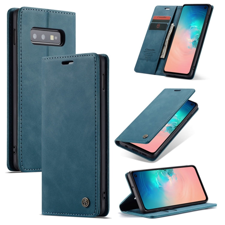 CaseMe-013 Multifunctional Retro Frosted Horizontal Flip Leather Case compatible with Galaxy S10 E, with Card Slot & Holder & Wallet, Compatible with Galaxy S10 E