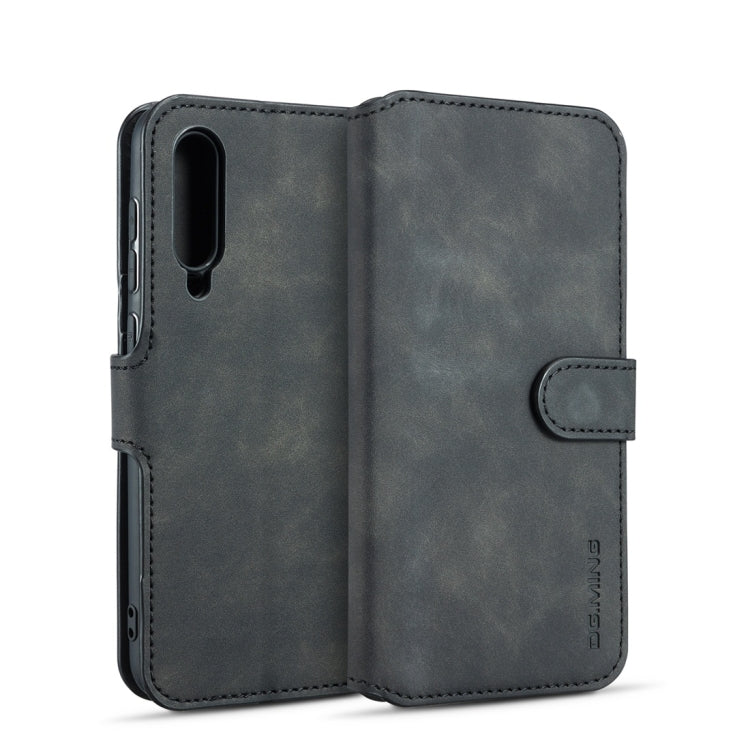 DG.MING Retro Oil Side Horizontal Flip Case compatible with Galaxy A50, with Holder & Card Slots & Wallet, Galaxy A50
