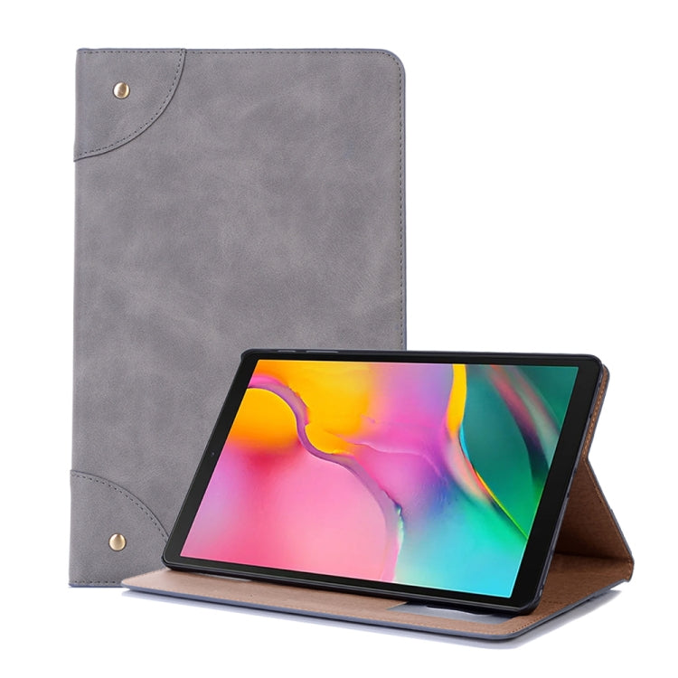 Retro Book Style Horizontal Flip Leather Case compatible with Galaxy Tab A 10.1 (2019) T510 / T515, with Holder & Card Slots & Wallet, Compatible with Galaxy Tab A 10.1 (2019)
