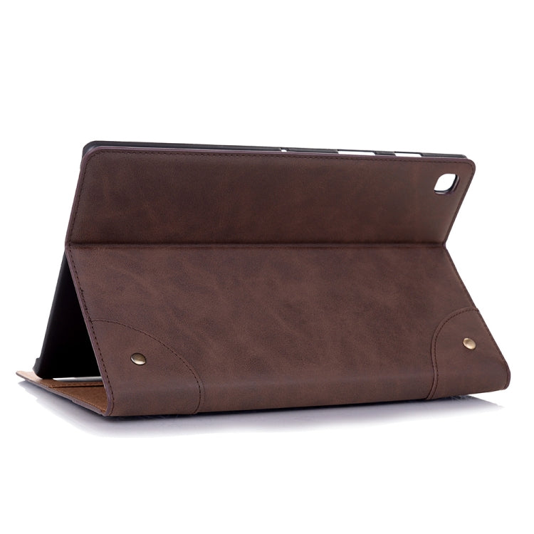 Retro Book Style Horizontal Flip Leather Case compatible with Galaxy Tab S5e 10.5 T720 / T725, with Holder & Card Slots & Wallet, Compatible with Galaxy Tab S5e