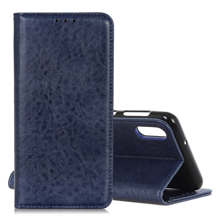 Magnetic Retro Crazy Horse Texture Horizontal Flip Leather Case compatible with Galaxy A70, with Holder & Card Slots & Photo Frame, Compatible with Galaxy A70