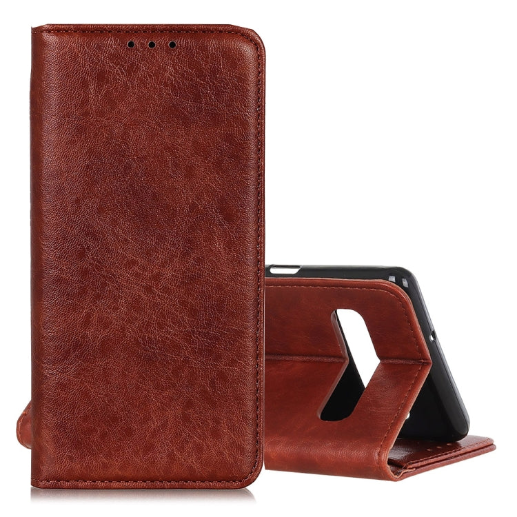 Magnetic Retro Crazy Horse Texture Horizontal Flip Leather Case compatible with Galaxy S10 5G, with Holder & Card Slots & Photo Frame, Compatible with Galaxy S10 5G