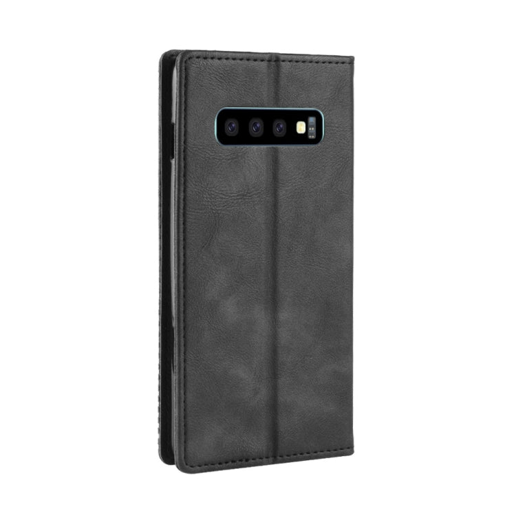 Magnetic Buckle Retro Crazy Horse Texture Horizontal Flip Leather Case compatible with Galaxy S10 (5G), with Holder & Card Slots & Photo Frame, Compatible with Galaxy S10 (5G)