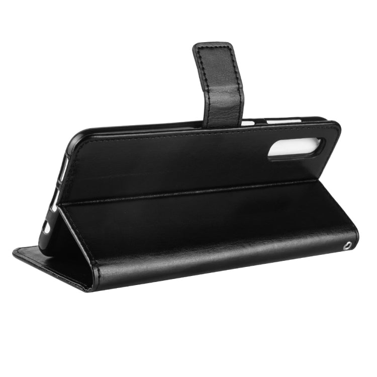 Retro Crazy Horse Texture Horizontal Flip Leather Case compatible with Galaxy A70, with Holder & Card Slots & Photo Frame