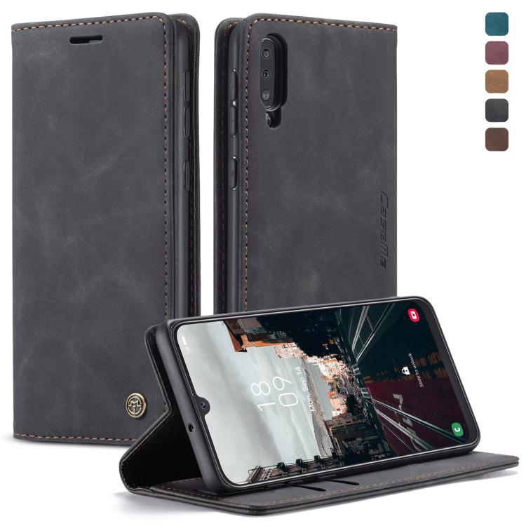 CaseMe-013 Multifunctional Retro Frosted Horizontal Flip Leather Case compatible with Galaxy A30S / A50S / A50, with Card Slot & Holder & Zipper Wallet & Photo Frame, Compatible with Galaxy A50