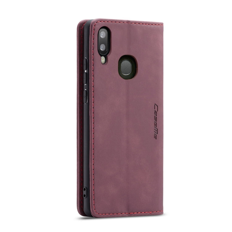CaseMe-013 Multifunctional Retro Frosted Horizontal Flip Leather Case compatible with Galaxy A40, with Card Slot & Holder & Wallet, Compatible with Galaxy A40