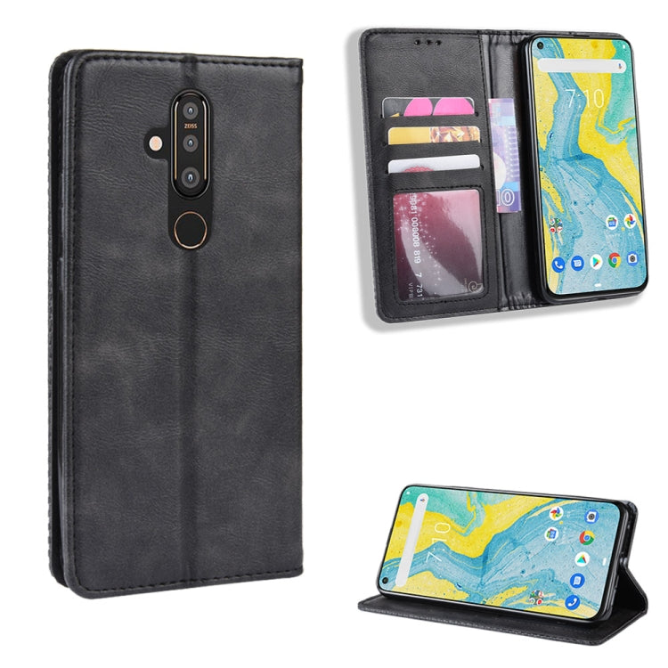 Magnetic Buckle Retro Crazy Horse Texture Horizontal Flip Leather Case compatible with NOKIA X71(8.1Plus)