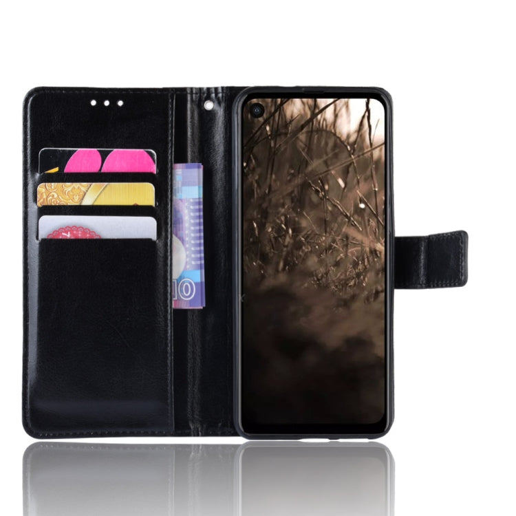 Retro Crazy Horse Texture Horizontal Flip Leather Case for Motorola One Vision , with Holder & Card Slots & Photo Frame