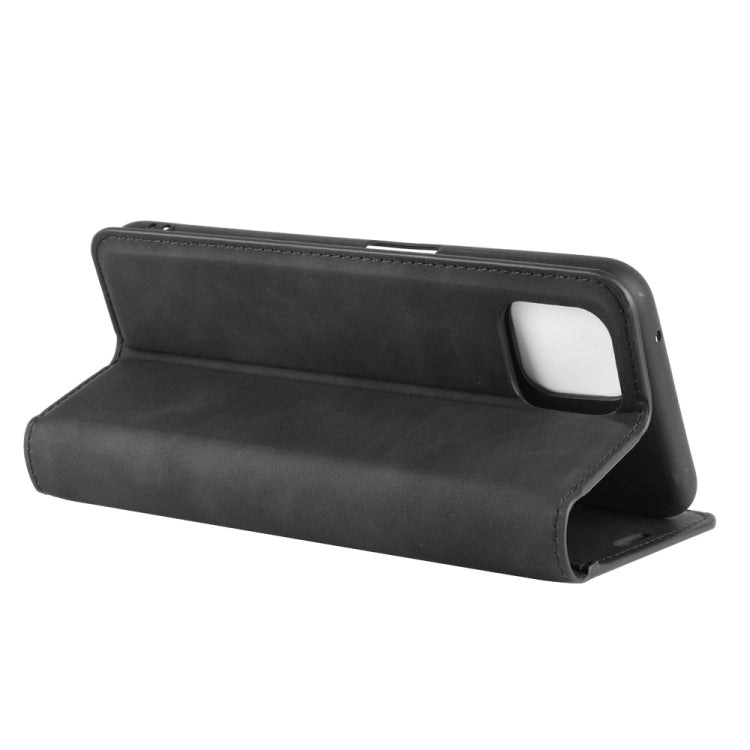 For Oppo A92s Retro-skin Business Magnetic Suction Leather Case with Holder & Card Slots & Wallet