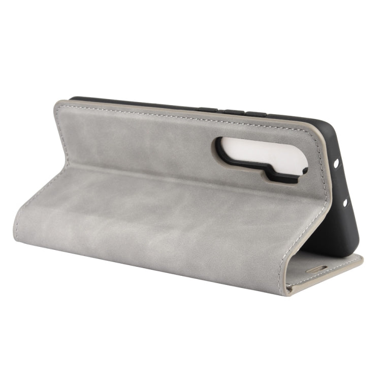 For Xiaomi Mi Note 10 Lite Retro-skin Business Magnetic Suction Leather Case with Holder & Card Slots & Wallet