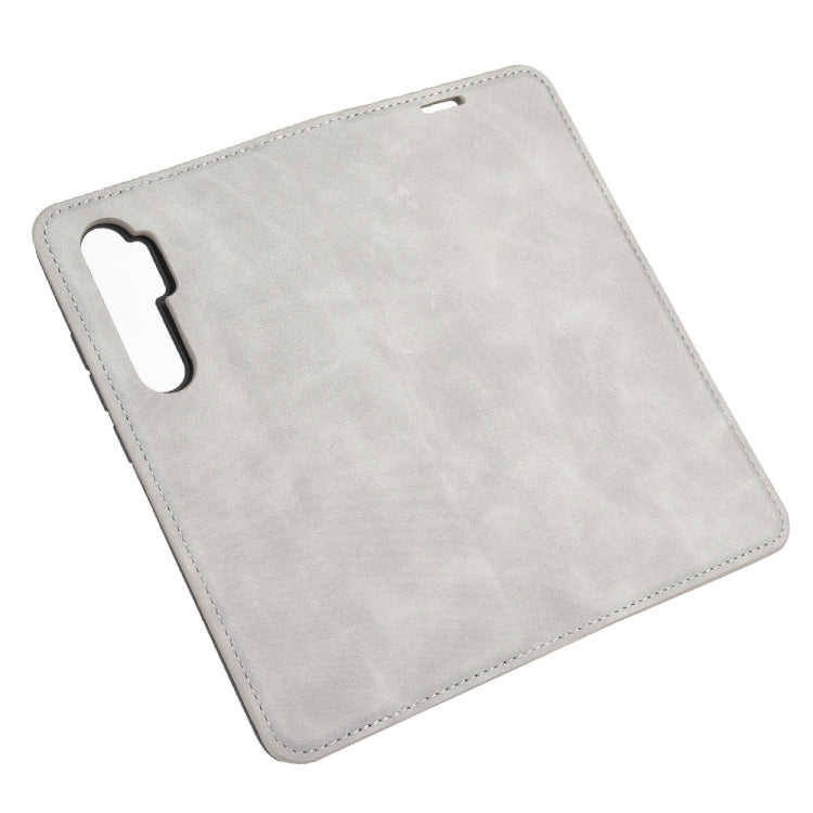 For Xiaomi Mi Note 10 Lite Retro-skin Business Magnetic Suction Leather Case with Holder & Card Slots & Wallet