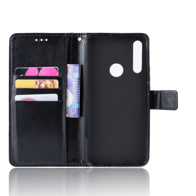 Retro Crazy Horse Texture Horizontal Flip Leather Case for HUAWEI Y9 PRIME 2019, with Holder & Card Slots & Photo Frame