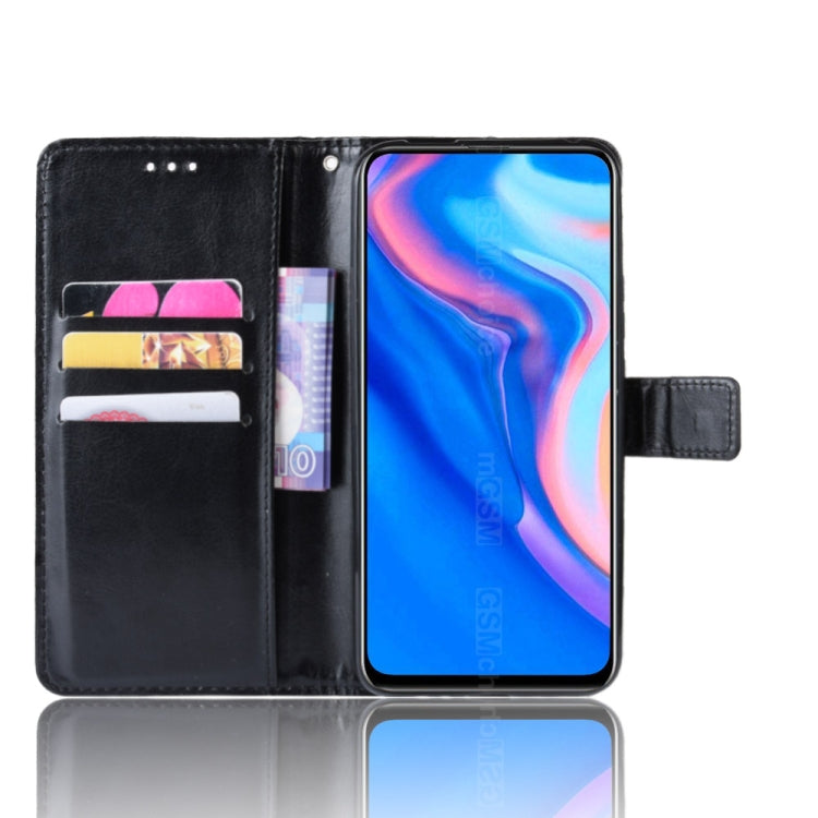 Retro Crazy Horse Texture Horizontal Flip Leather Case for HUAWEI Y9 PRIME 2019, with Holder & Card Slots & Photo Frame
