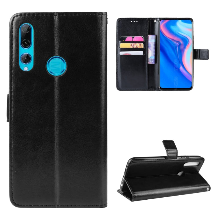 Retro Crazy Horse Texture Horizontal Flip Leather Case for HUAWEI Y9 PRIME 2019, with Holder & Card Slots & Photo Frame
