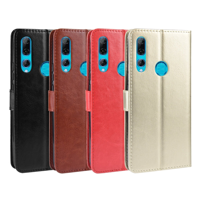 Retro Crazy Horse Texture Horizontal Flip Leather Case for HUAWEI Y9 PRIME 2019, with Holder & Card Slots & Photo Frame