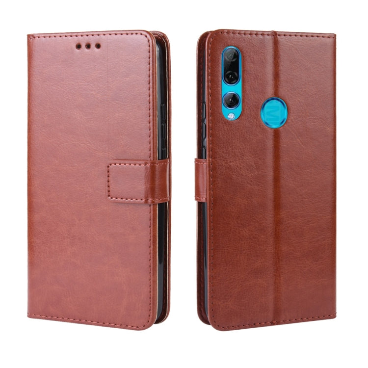 Retro Crazy Horse Texture Horizontal Flip Leather Case for HUAWEI Y9 PRIME 2019, with Holder & Card Slots & Photo Frame