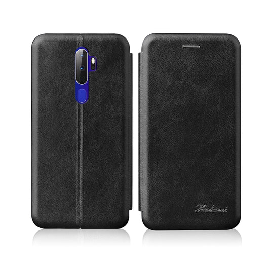 Integrated Electricity Pressing Retro Texture Magnetic TPU+PU Leather Case with Card Slot & Holder
