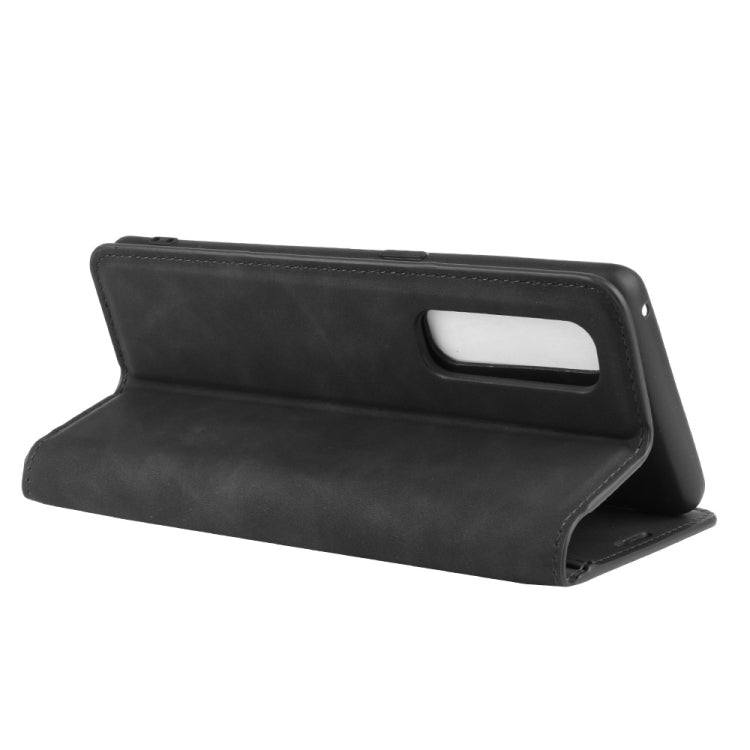 For OPPO Find X2 Pro Retro-skin Business Magnetic Suction Leather Case with Holder & Card Slots & Wallet