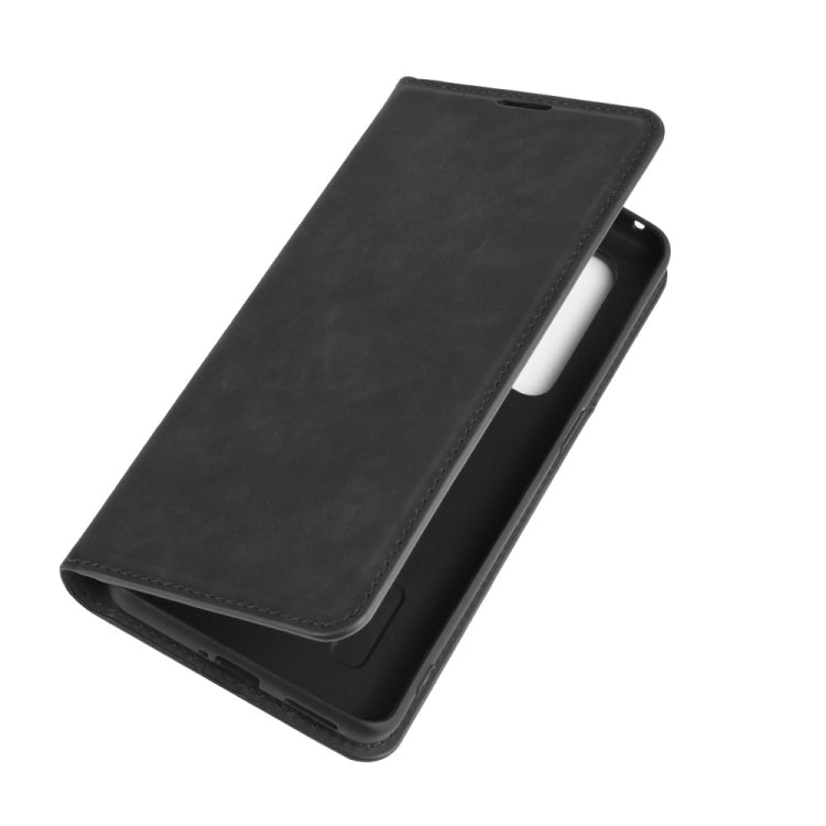 For OPPO Find X2 Pro Retro-skin Business Magnetic Suction Leather Case with Holder & Card Slots & Wallet
