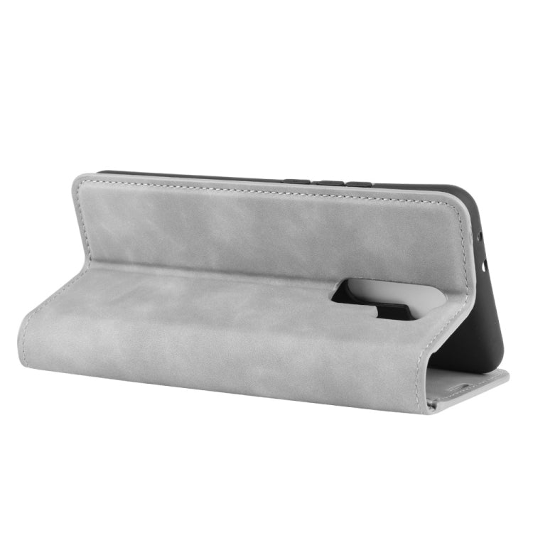 For Xiaomi Redmi 9 Retro-skin Business Magnetic Suction Leather Case with Holder & Card Slots & Wallet