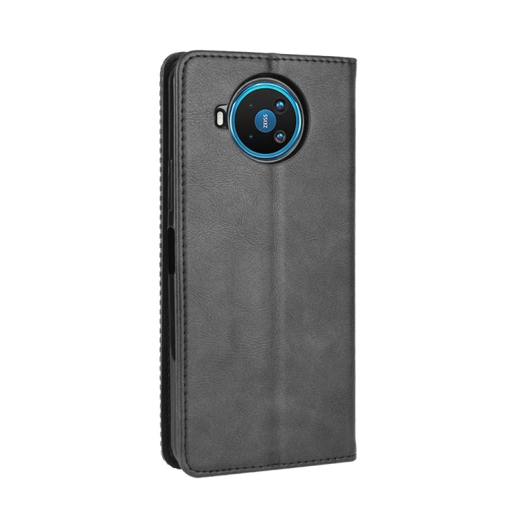 For Nokia 8.3 5G Magnetic Buckle Retro Crazy Horse Texture Horizontal Flip Leather Case  , with Holder & Card Slots & Photo Frame