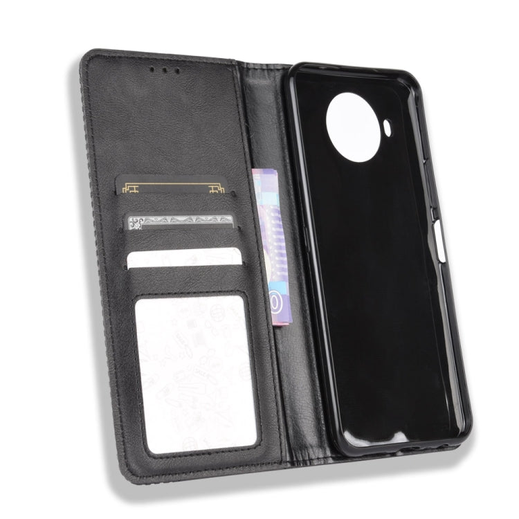For Nokia 8.3 5G Magnetic Buckle Retro Crazy Horse Texture Horizontal Flip Leather Case  , with Holder & Card Slots & Photo Frame