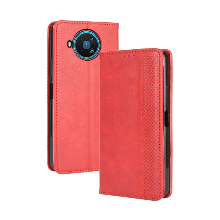 For Nokia 8.3 5G Magnetic Buckle Retro Crazy Horse Texture Horizontal Flip Leather Case  , with Holder & Card Slots & Photo Frame