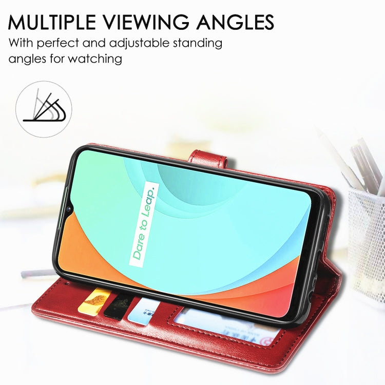 Retro Solid Color Leather Buckle Phone Case