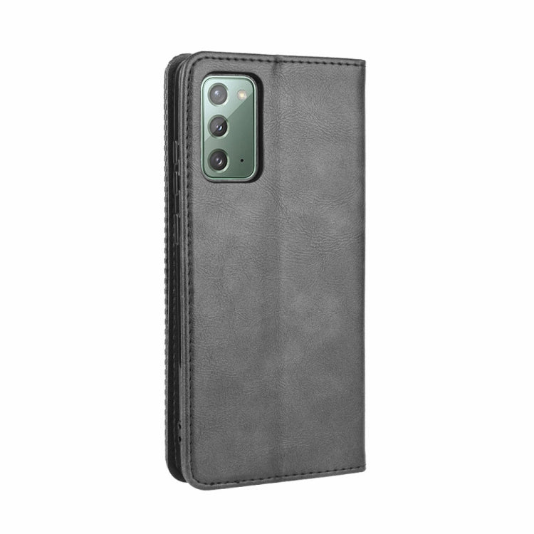 For Samsung Galaxy S20 FE 4G / 5G Magnetic Buckle Retro Crazy Horse Texture Horizontal Flip Leather Case  , with Holder & Card Slots & Photo Frame
