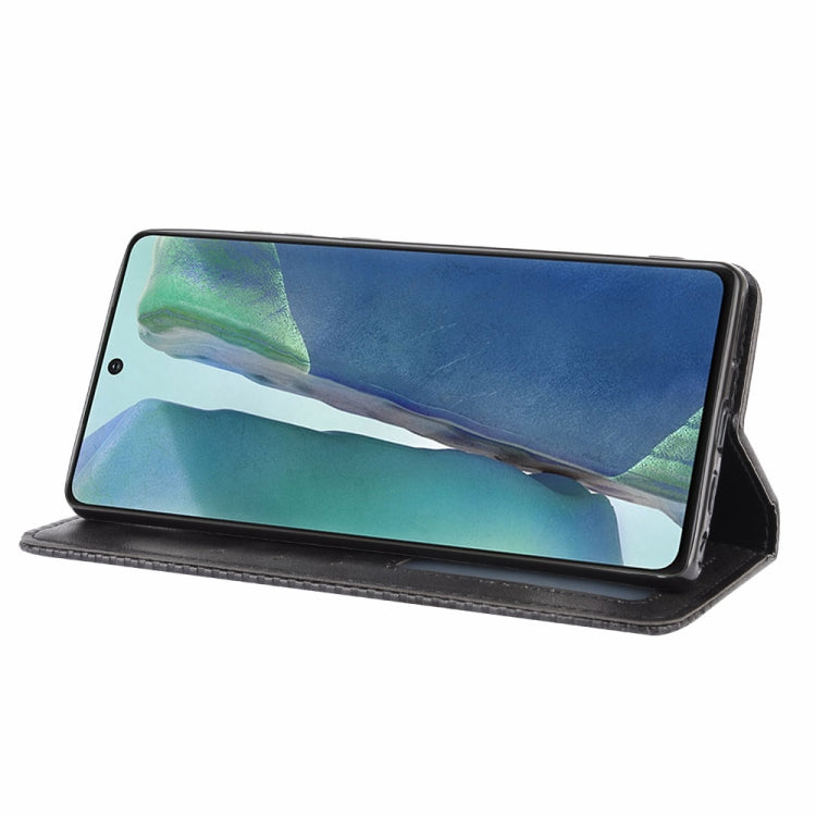 For Samsung Galaxy S20 FE 4G / 5G Magnetic Buckle Retro Crazy Horse Texture Horizontal Flip Leather Case  , with Holder & Card Slots & Photo Frame