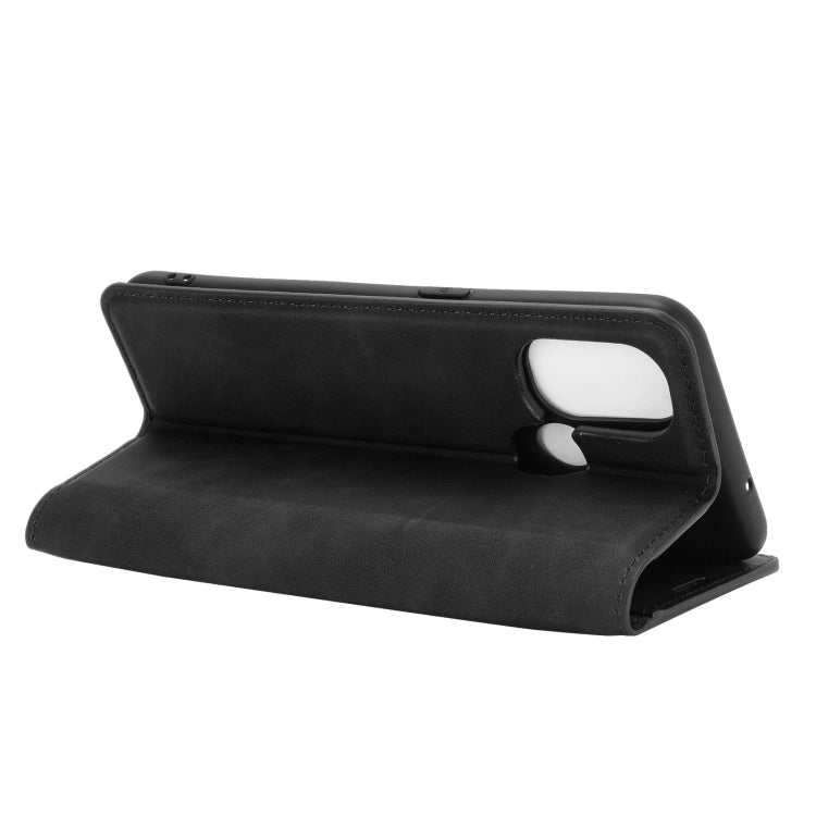 For OnePlus Nord N100 Retro-skin Business Magnetic Suction Leather Case with Holder & Card Slots & Wallet