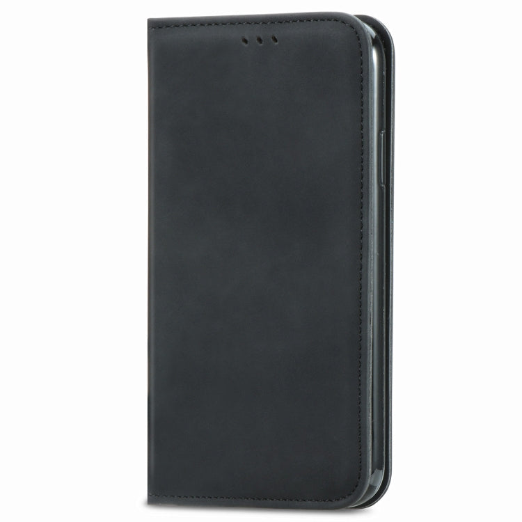 Retro Skin Feel Business Magnetic Horizontal Flip Leather Case