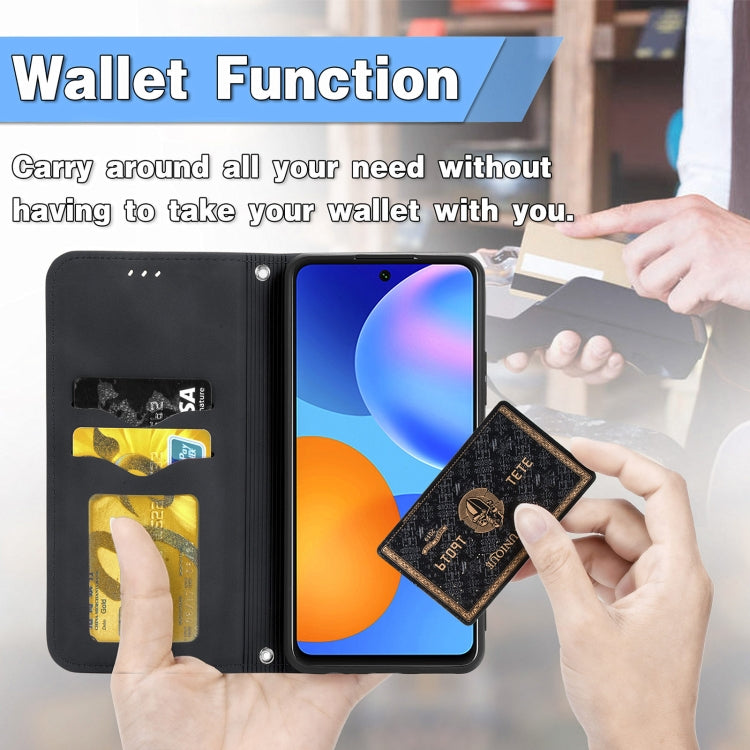 Retro Skin Feel Business Magnetic Horizontal Flip Leather Case