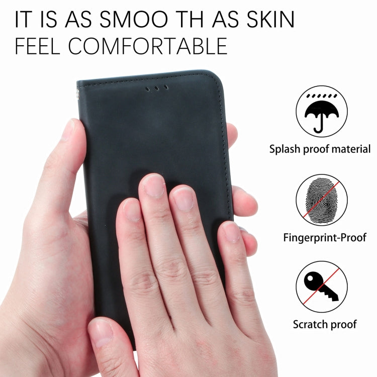 Retro Skin Feel Business Magnetic Horizontal Flip Leather Case