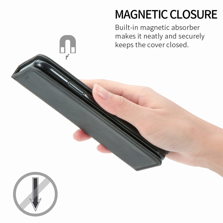 Retro Skin Feel Business Magnetic Horizontal Flip Leather Case