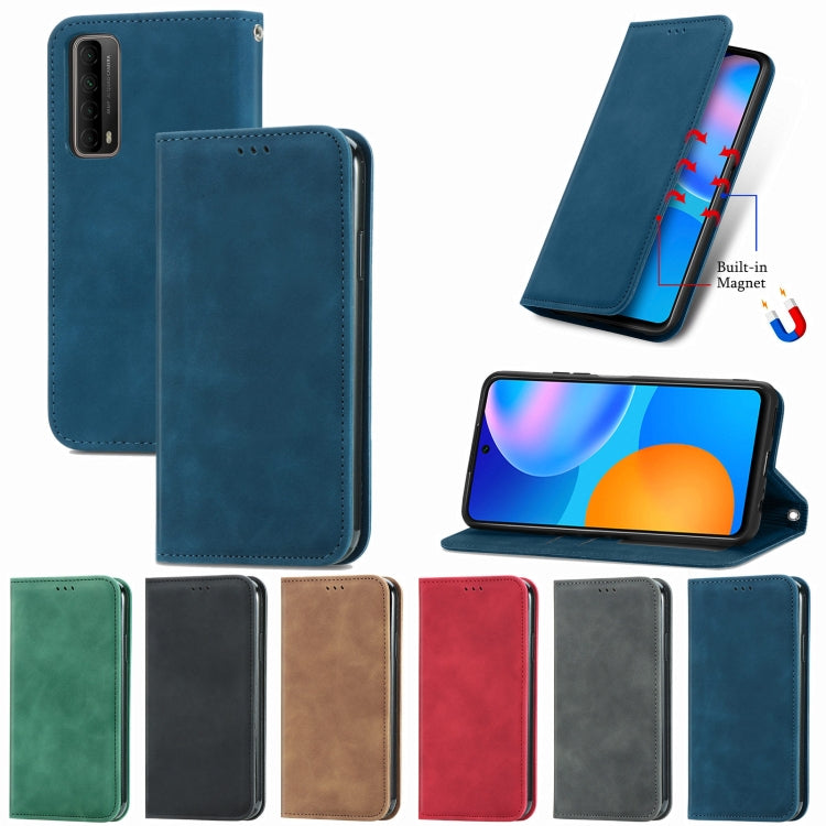 Retro Skin Feel Business Magnetic Horizontal Flip Leather Case