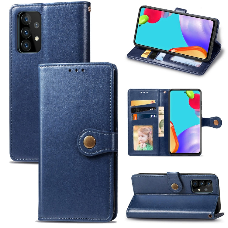 Retro Solid Color Leather Buckle Phone Case with Lanyard & Photo Frame & Card Slot & Wallet & Stand Function