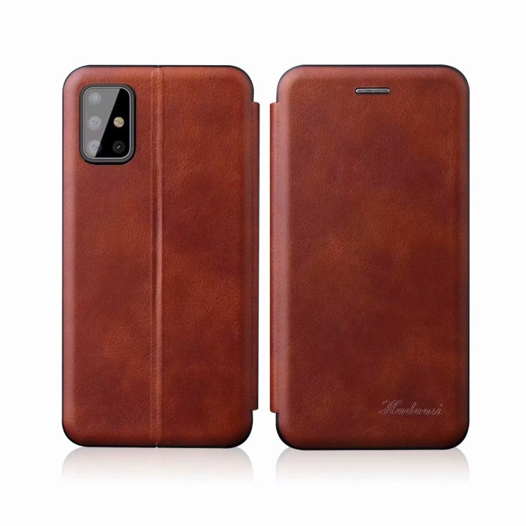 ntegrated Electricity Pressing Retro Texture Magnetic TPU+PU Leather Case with Card Slot & Holder