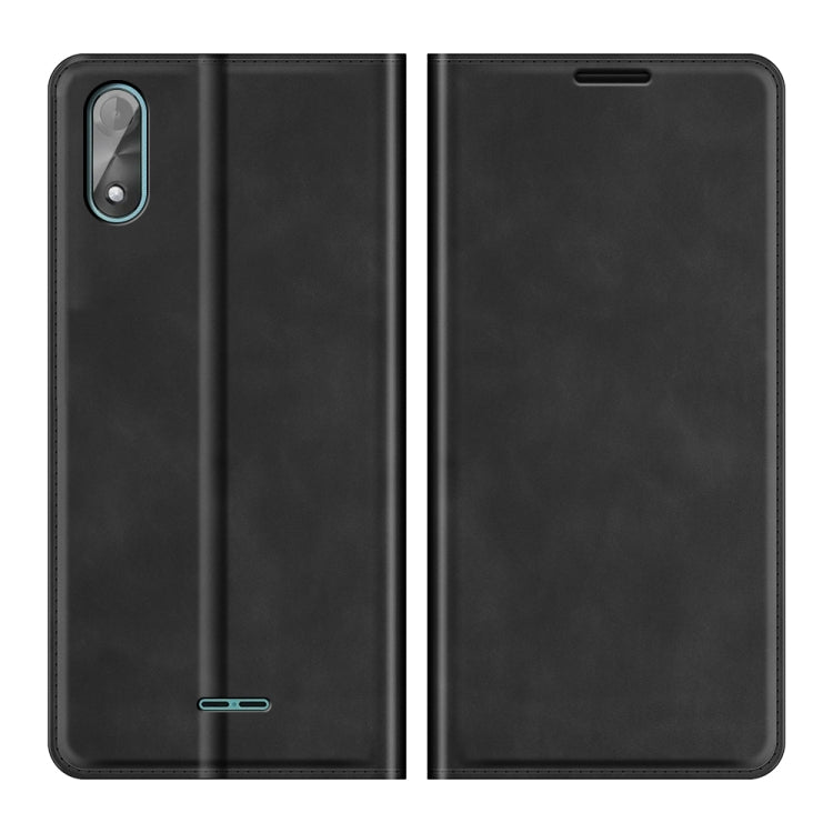 Compatible with Wiko Y51 Retro-skin Business Magnetic Suction Leather Case with Holder & Card Slots & Wallet, Compatible with Wiko Y51