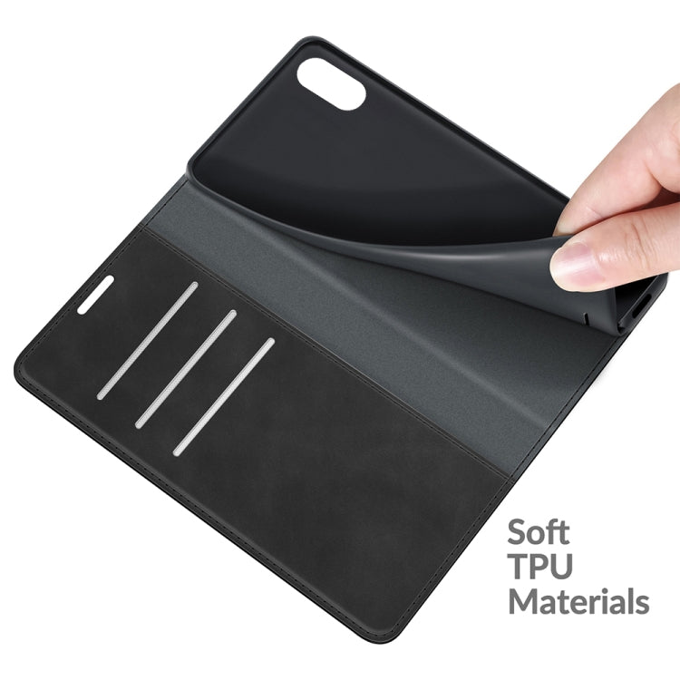 Compatible with Wiko Y51 Retro-skin Business Magnetic Suction Leather Case with Holder & Card Slots & Wallet, Compatible with Wiko Y51