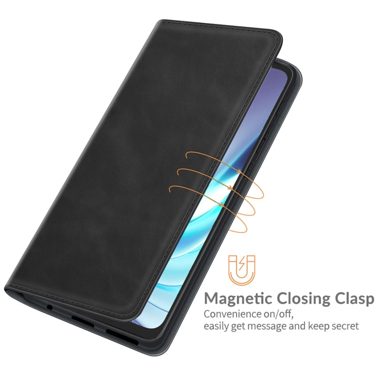 For Motorola Moto G50 Retro-skin Business Magnetic Suction Leather Case with Holder & Card Slots & Wallet
