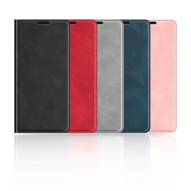 For Motorola Moto G50 Retro-skin Business Magnetic Suction Leather Case with Holder & Card Slots & Wallet