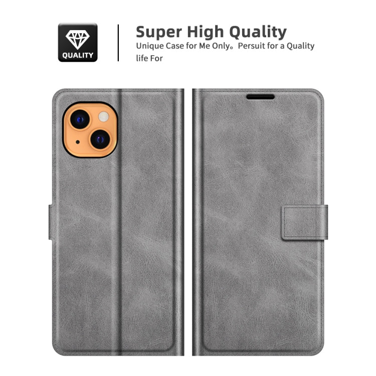 Retro Calf Pattern Buckle Horizontal Flip Leather Case with Holder & Card Slots & Wallet